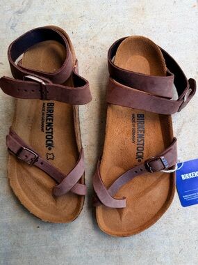 Birkenstock 38 100% Leather New